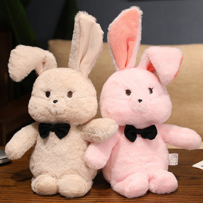 Peluche lapin avec nœud papillon