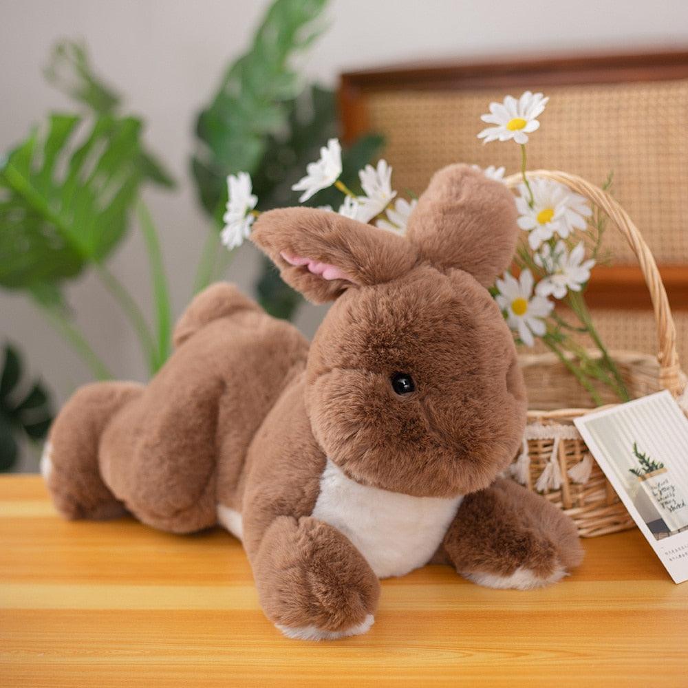 Peluche Lapin Fourrure Réaliste