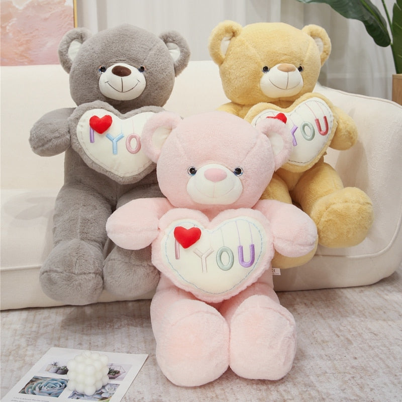 “I love you” teddy bear with a big heart