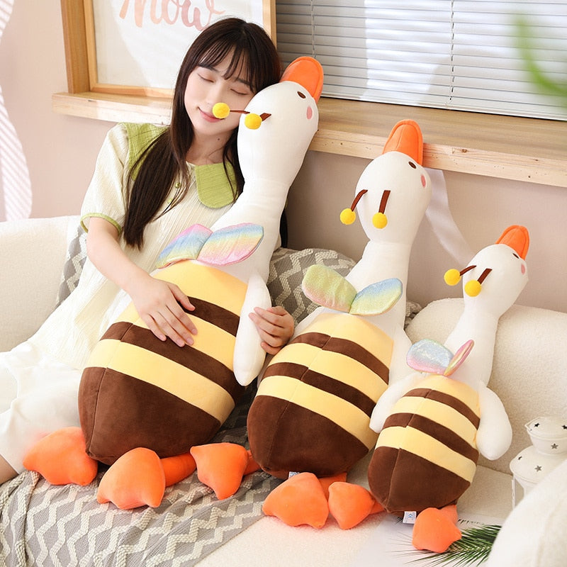 Super cute goose bee plush toy