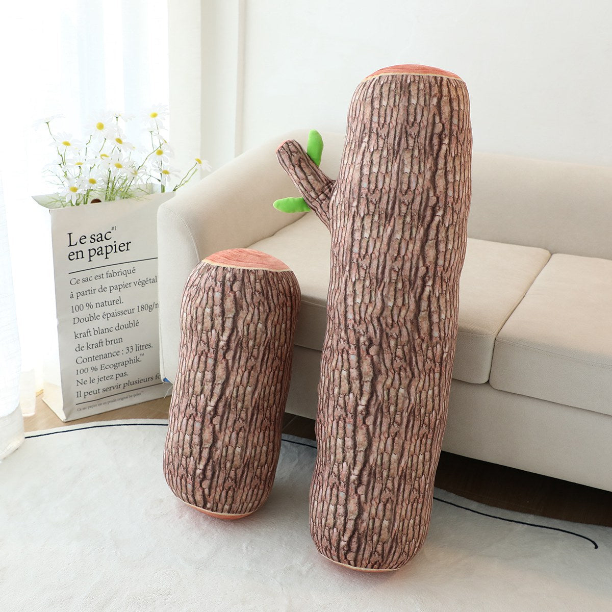 Creative Tree Log Plush Pillow