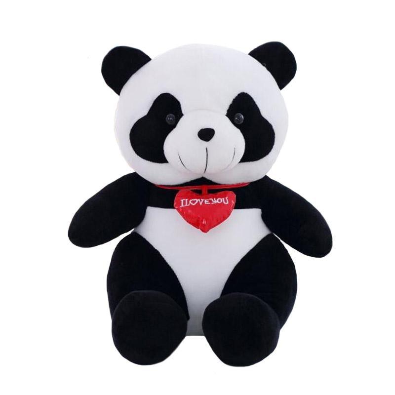 Peluche Panda avec Cœur - Peluche Center | Boutique Doudou & Peluches
