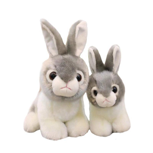 Peluche Lapin Gris et Blanc - Peluche Center | Boutique Doudou & Peluches