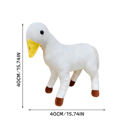 Creative and fun goose horse plush toy