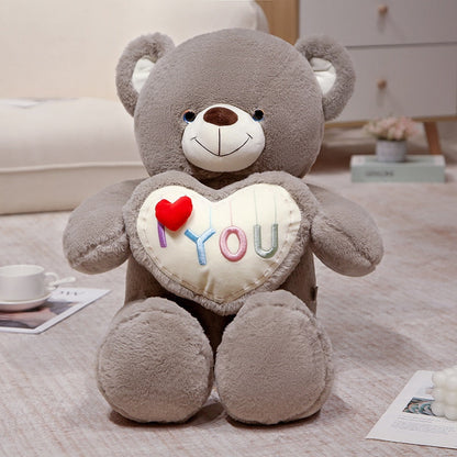 “I love you” teddy bear with a big heart