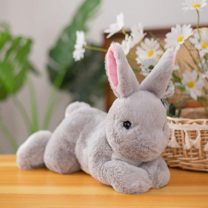 Peluche Lapin Fourrure Réaliste