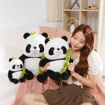 Peluche Panda Bambou Kawaii