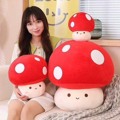 Peluches Kawaii Champignon Tacheté