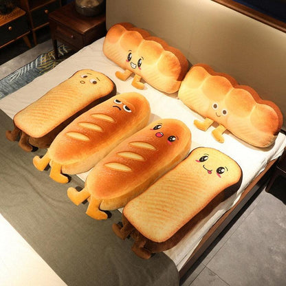 Kawaii Emotional Bread and Toast Plush Toys