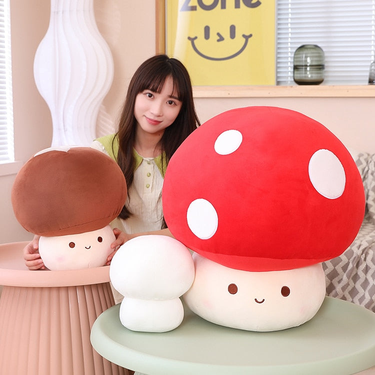 Peluches Kawaii Champignon Tacheté