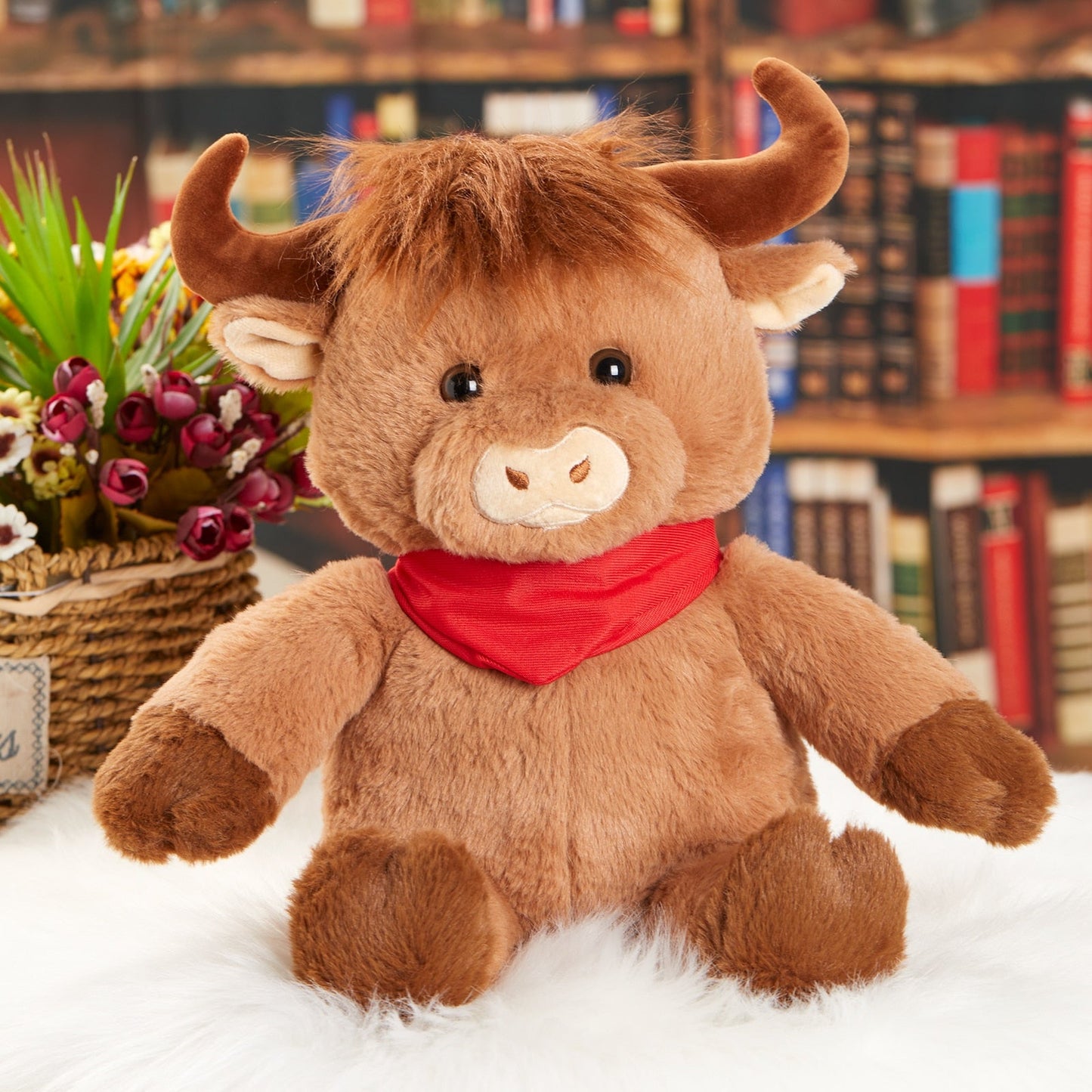 Adorable Highland Cow Plush Toy