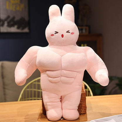 Funny Muscle Bunny Soft Toys