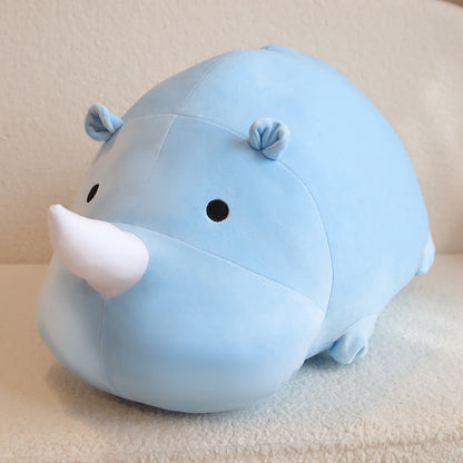 Kawaii Blue Rhinoceros Plush