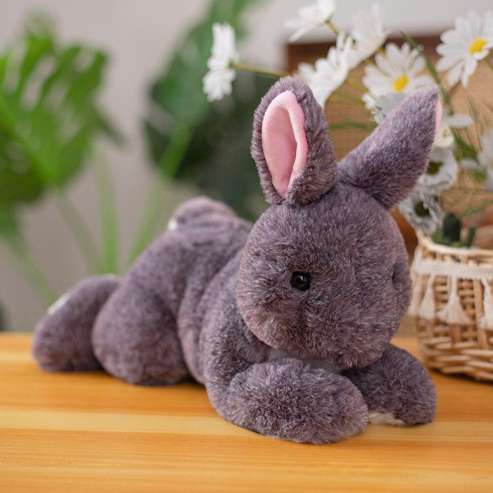 Peluche Lapin Fourrure Réaliste