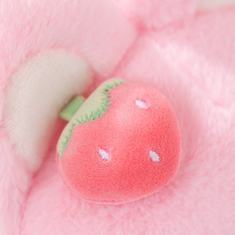 Kawaii pink rabbit plush bag