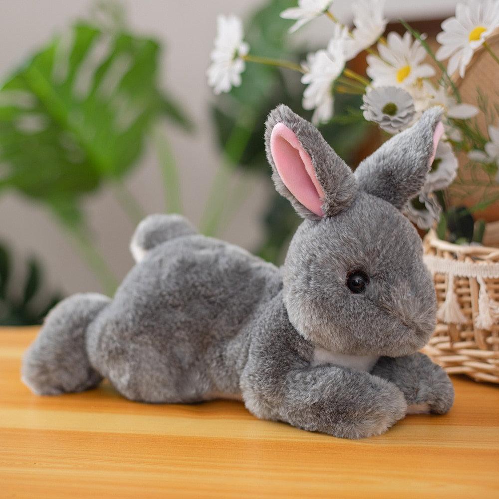 Peluche Lapin Fourrure Réaliste