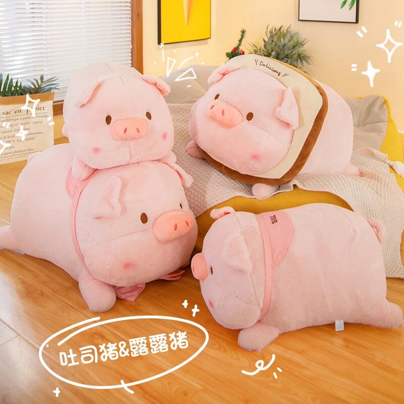 Kawaii Pig Toast Plush