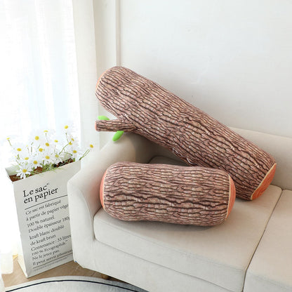 Creative Tree Log Plush Pillow