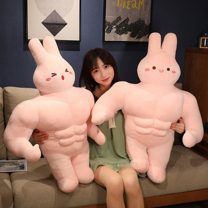 Funny Muscle Bunny Soft Toys