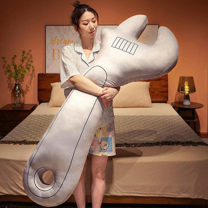 Extra-large adjustable wrench plush toy