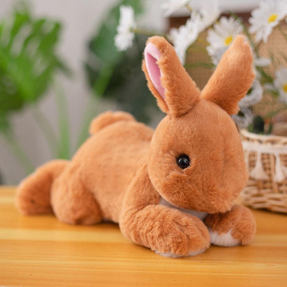 Peluche Lapin Fourrure Réaliste