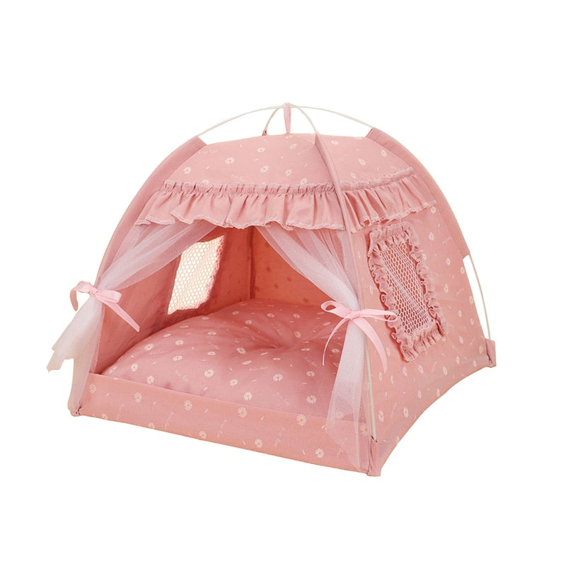 Adorable dog and cat bed tents