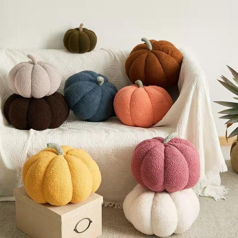 Realistic and colorful pumpkin plush