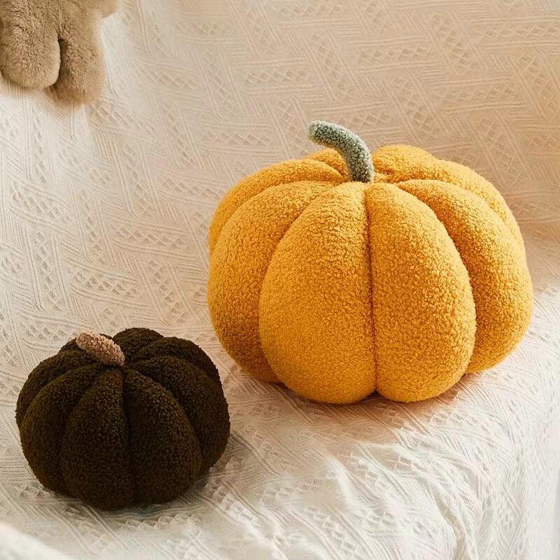 Realistic and colorful pumpkin plush