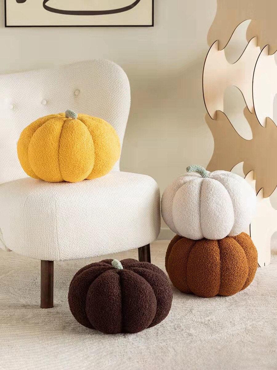 Realistic and colorful pumpkin plush