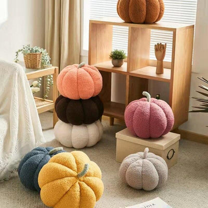 Realistic and colorful pumpkin plush