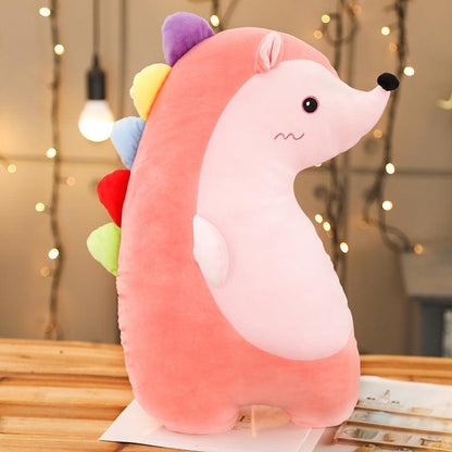 Plush pillows for animals, dinosaurs, unicorns and hedgehogs