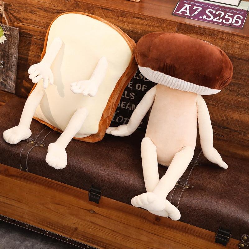 Bread with arms and legs Funny soft toy