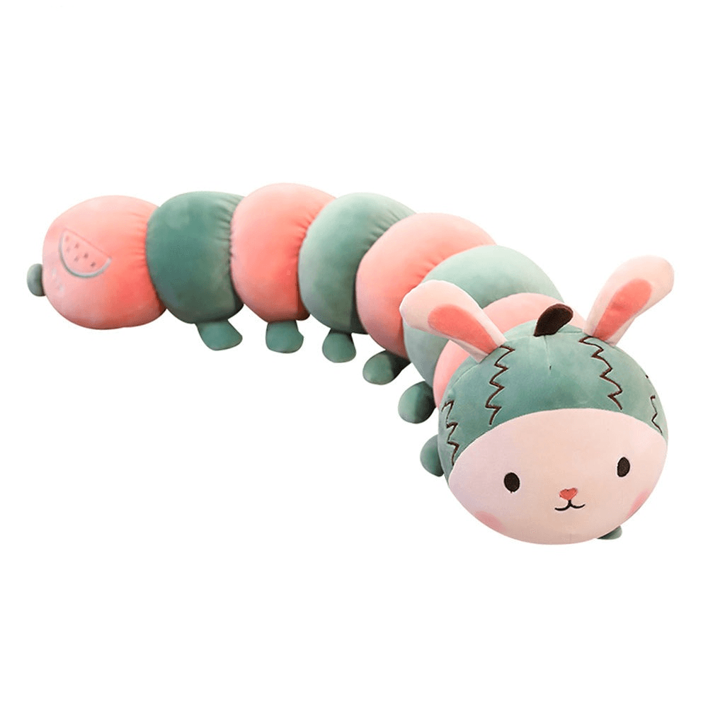 Oreillers en Peluche Kawaii Fruit Caterpillar