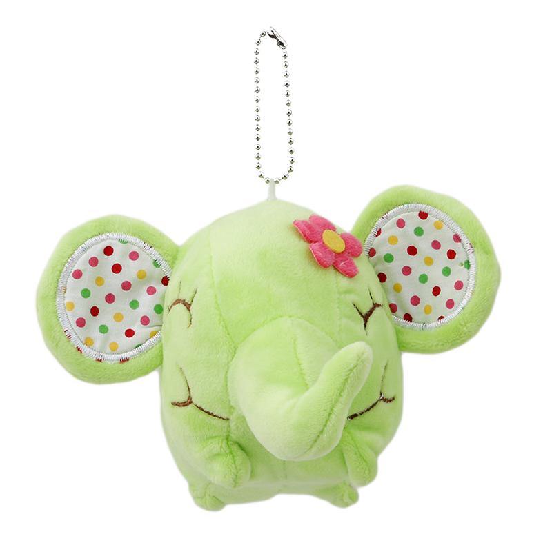 Jouet éléphant fleuri en peluche