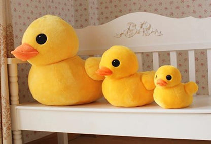 Peluche petit canard jaune