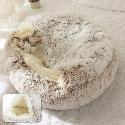 Adorable and cozy cave-shaped cat bed