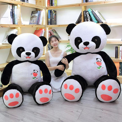 Panda géant noir et blanc