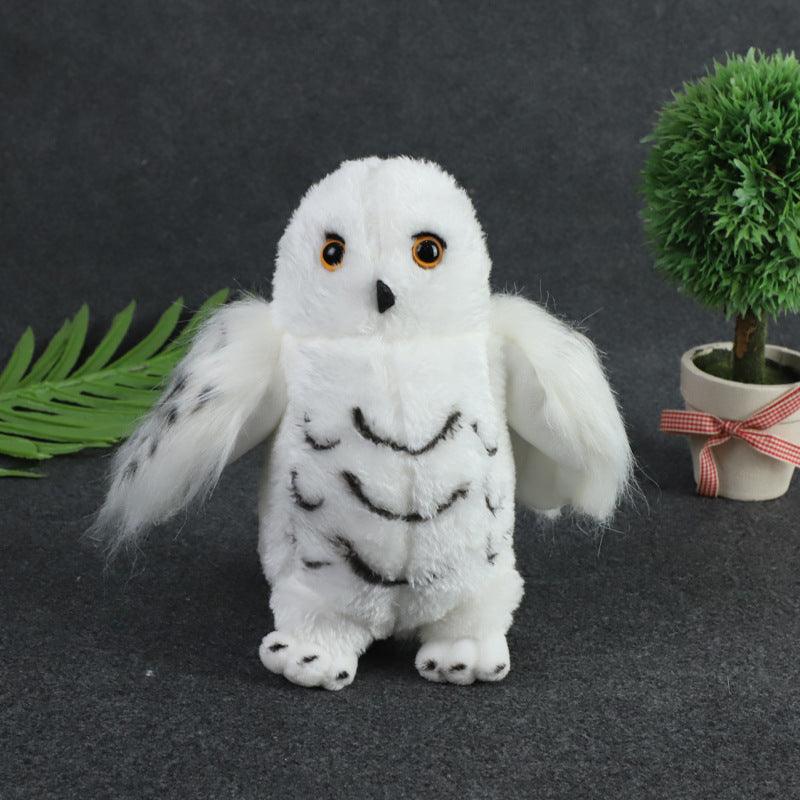 Long Hair White Owl Plush Doll