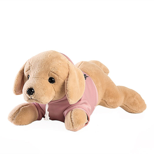 Adorable peluche Golden Retriever avec capuche