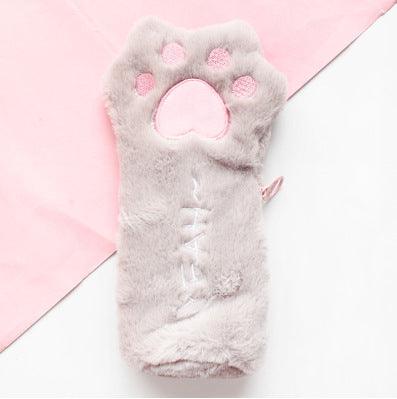 Cat paw plush bag