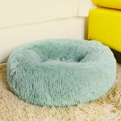 Plush bed for dogs and cats