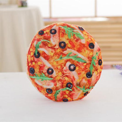 Fun plush cookie and pizza pillows