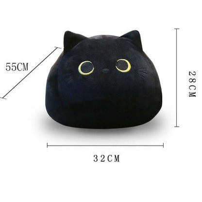 Peluche poupée chat noir créative