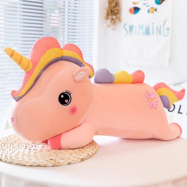 Jouet Kawaii Licorne Arc-en-ciel en peluche, Licorne géante en peluche pour enfants