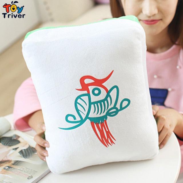 Chinese Mahjong Game Shaped Plush Pillow