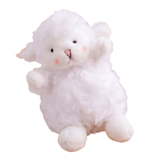 Peluche porte-clés agneau duveteux