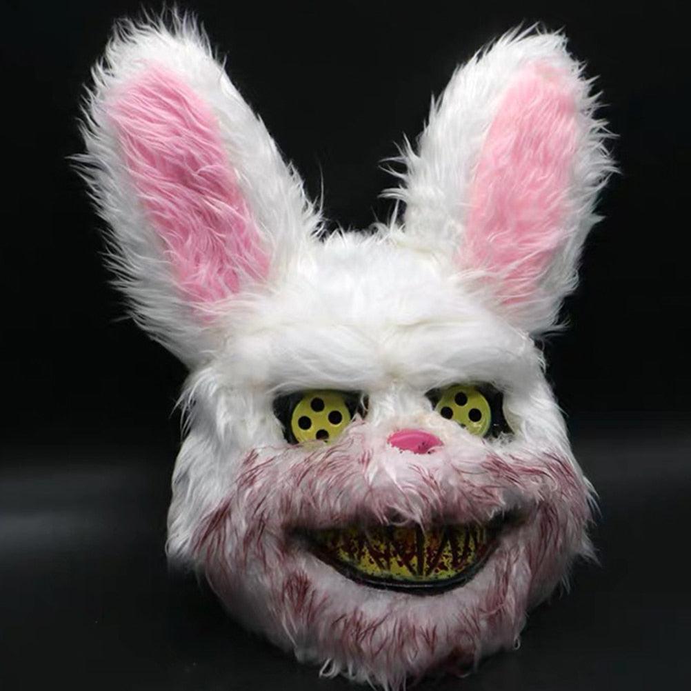 Plush Evil Bloody Bunny Rabbit Halloween Horror Mask