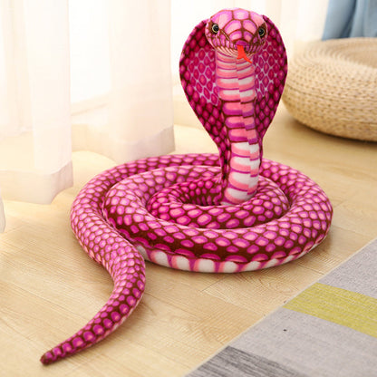 Poupées peluche Cobra et Serpent Python Simulation 3M