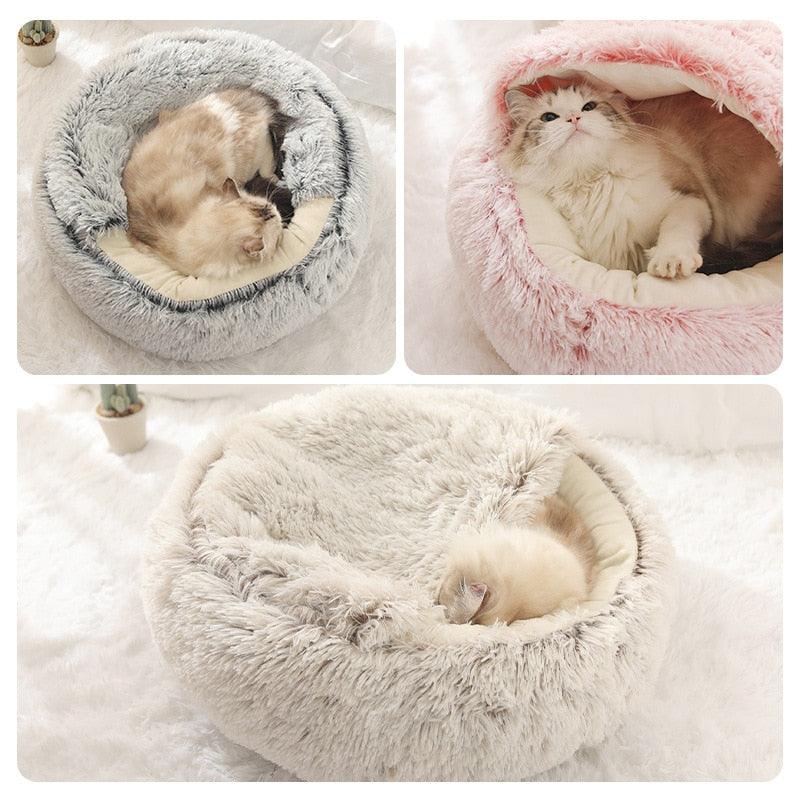 Adorable and cozy cave-shaped cat bed