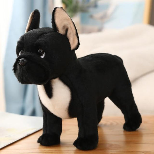 Peluche Bouledogue Français Réaliste Mignon